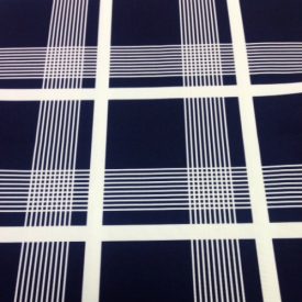 Navy Hampton Plaid Table Runner